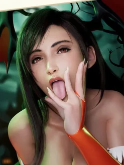 Halloween Tifa Lockhart Decorative Painting - (FF7) Final Fantasy VII - Xingkong Studio