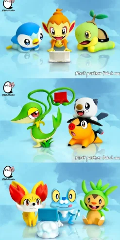 Happy Hour Generation 4 & Generation 5 & Generation 6 Pokemon - Pokemon Resin Statue - EGGS Studios