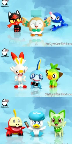 Happy Hour Generation 7 & Generation 8 & Generation 9 Pokemon - Pokemon Resin Statue - EGGS Studios