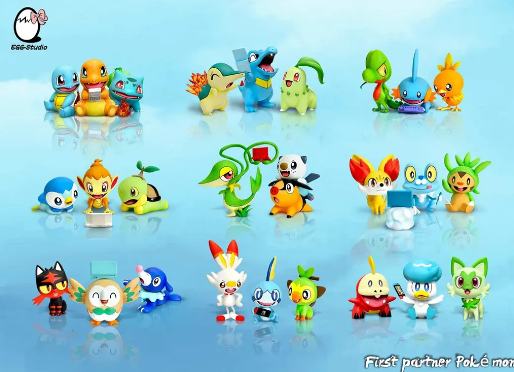Happy Hour Generation 7 & Generation 8 & Generation 9 Pokemon - Pokemon Resin Statue - EGGS Studios