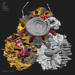 Hoenn Legend Super-Ancient Pokémon - Pokemon Resin Statue - 3L Studio