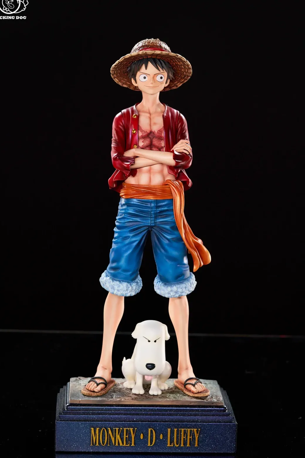 Holding Chest Monkey D. Luffy & Chouchou - ONE PIECE Resin Statue - LICKING DOG Studio