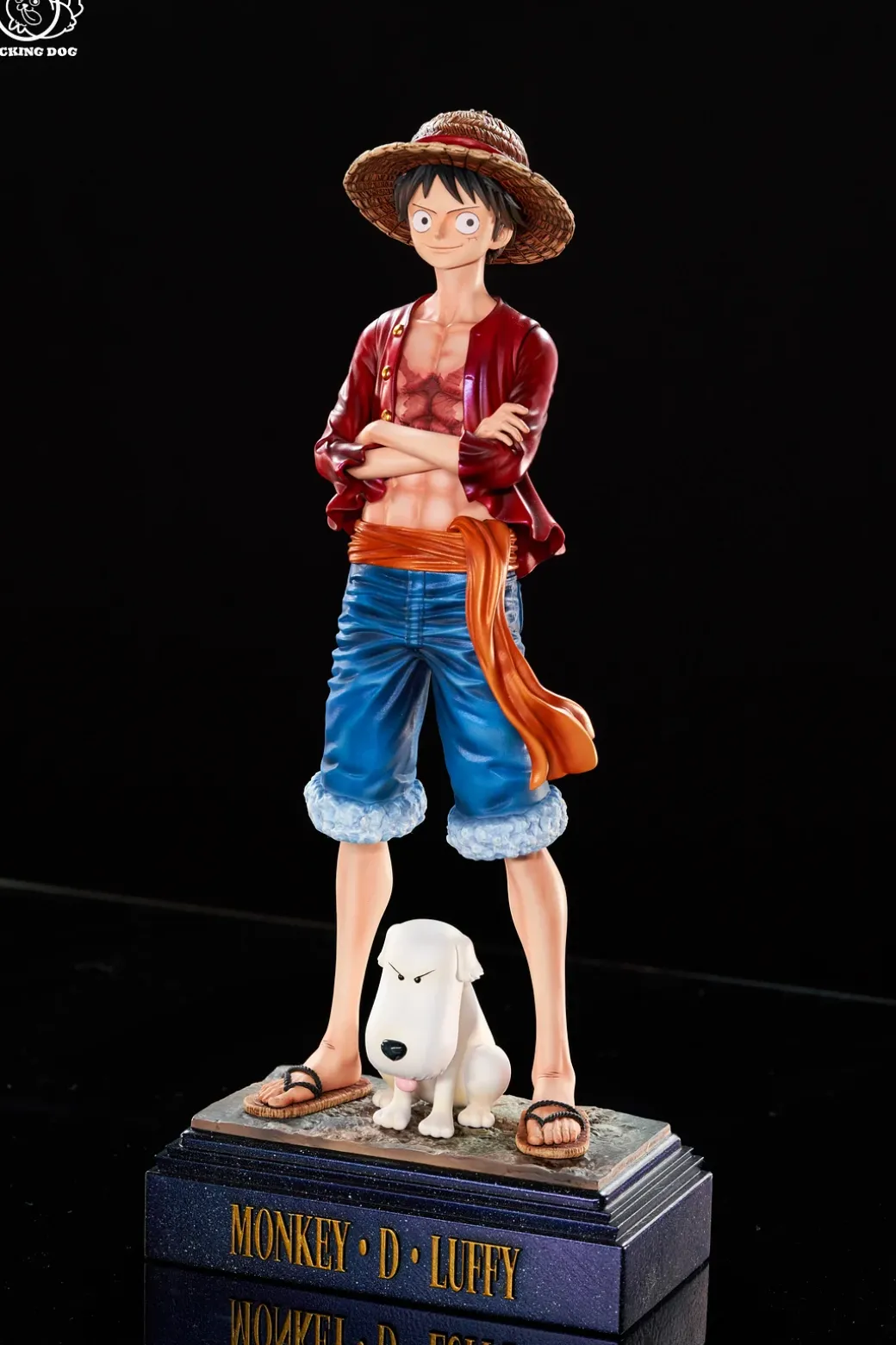 Holding Chest Monkey D. Luffy & Chouchou - ONE PIECE Resin Statue - LICKING DOG Studio