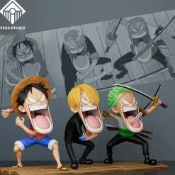 Hungry Monkey D. Luffy & Roronoa Zoro & Sanji - ONE PIECE Resin Statue - VAGA Studios