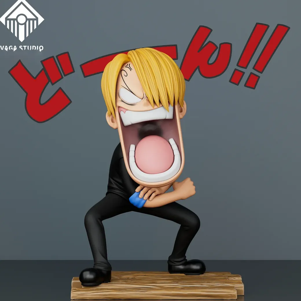 Hungry Monkey D. Luffy & Roronoa Zoro & Sanji - ONE PIECE Resin Statue - VAGA Studios