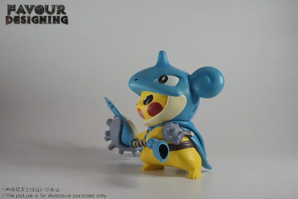 Hunting Horn Lapras Cosplay Pikachu - Pokemon Resin Statue - FD Studios