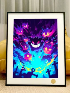 Hyakki Yagyo Halloween Gengar Decorative Painting - Pokemon - Xingkong Studio