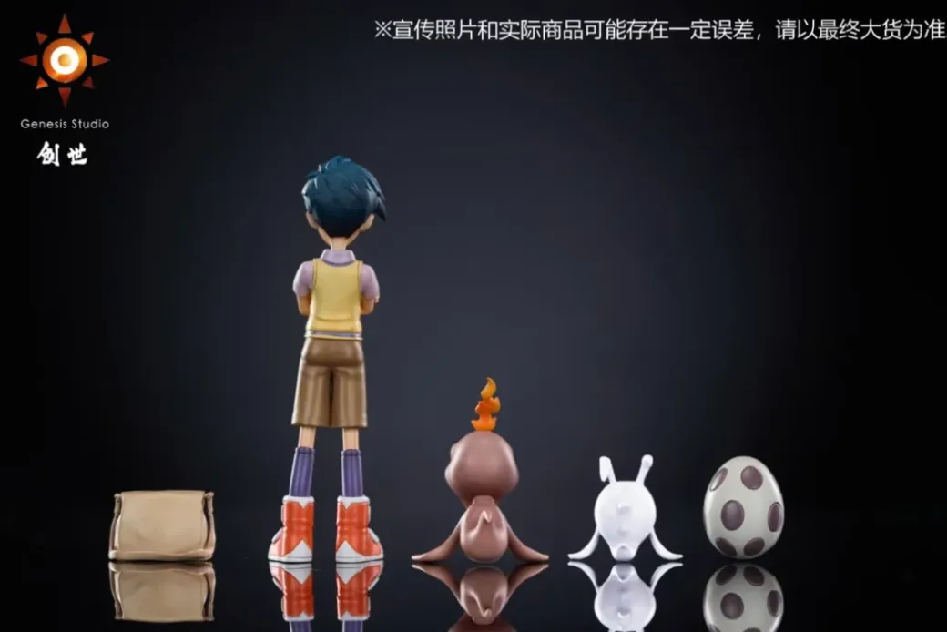 Joe Kido & Bukamon & Pitchmon & Digi-Egg - Digimon Statue - Genesis-Studio