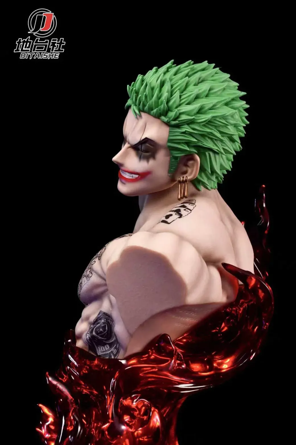 Joker Cosplay Roronoa Zoro Bust Statue with LED - DC ONE PIECE Resin Statue - DiTaiShe Studio
