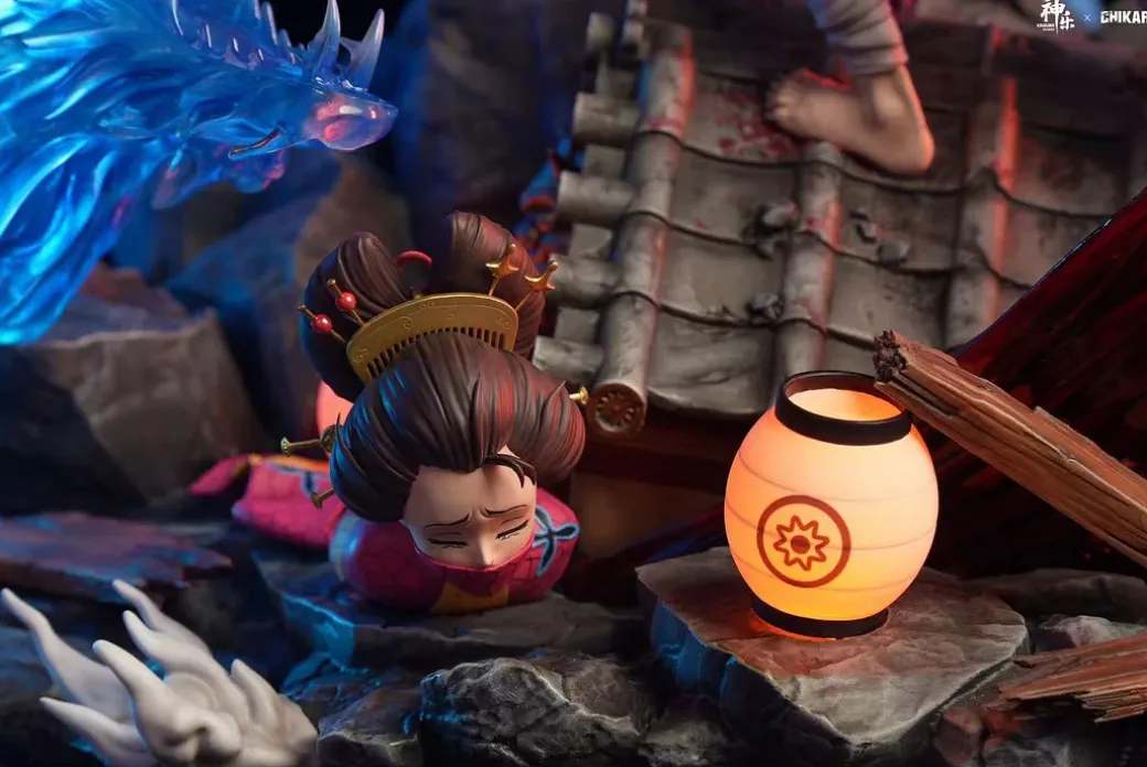 Kamado Tanjiro vs Gyutaro with LED - Demon Slayer: Kimetsu no Yaiba Resin Statue - CHIKARA Studios