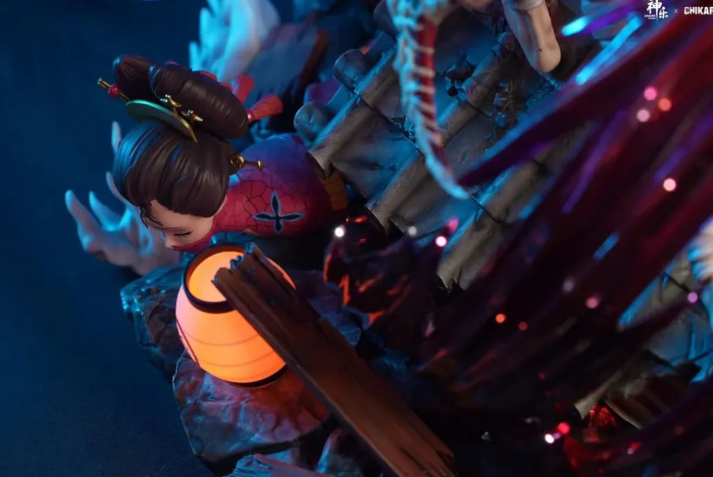 Kamado Tanjiro vs Gyutaro with LED - Demon Slayer: Kimetsu no Yaiba Resin Statue - CHIKARA Studios