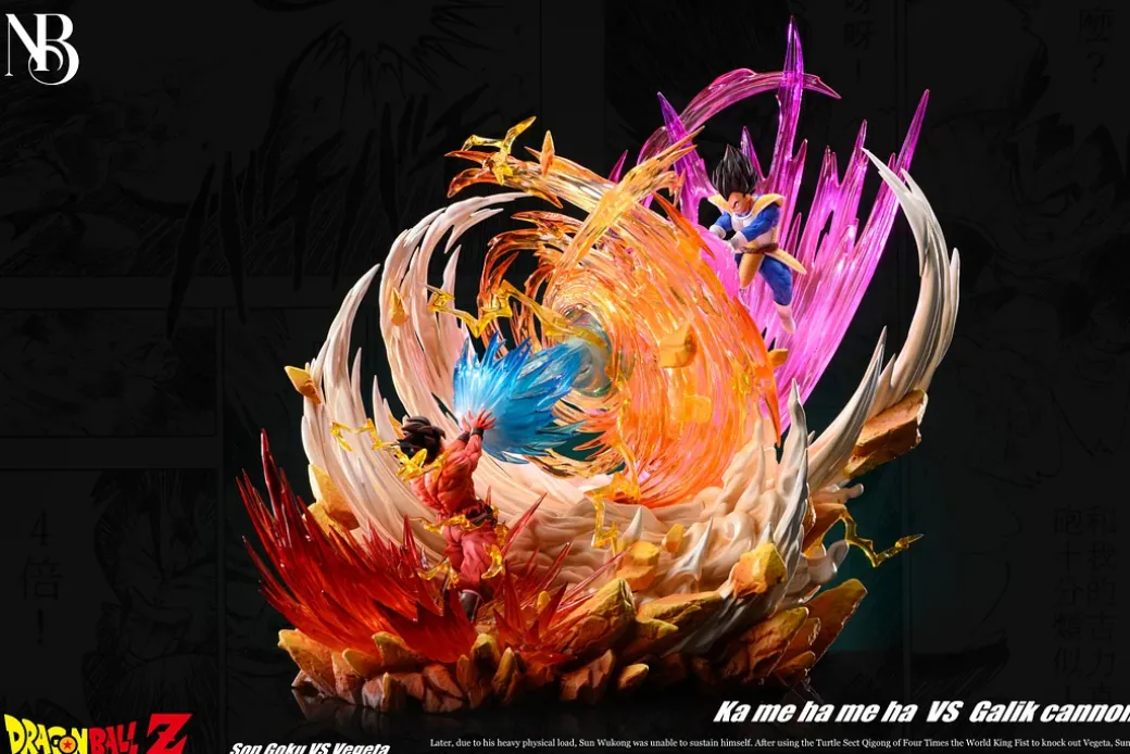 Kamehameha Son Goku VS Galick Cannon Vegeta - Dragon Ball Resin Statue - NB Studio