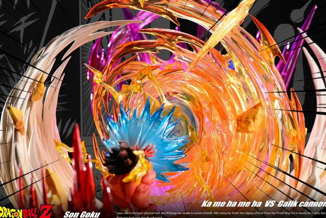 Kamehameha Son Goku VS Galick Cannon Vegeta - Dragon Ball Resin Statue - NB Studio