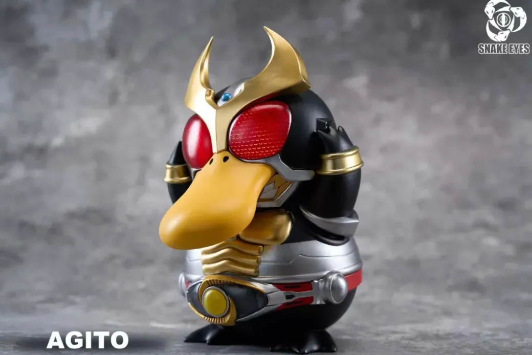 Kamen Rider Agito Cosplay Psyduck with LED - Kamen Rider Agito Pokemon Resin Statue - Snake Eyes Studio