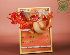 Kanto Starter Pokemon Coming Out From Pokemon Card - Pokemon Resin Statue - GEISHA Studio