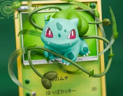 Kanto Starter Pokemon Coming Out From Pokemon Card - Pokemon Resin Statue - GEISHA Studio