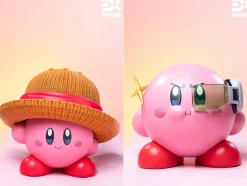 Kirby Cosplay Monkey D. Luffy & Vegeta - Kirby ONE PIECE Dragon Ball Resin Statue - EX Studio