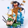 Kizaru/ Borsalino Cosplay Bunta Takakura & Roronoa Zoro Cosplay Shin-chan - ONE PIECE Crayon Shin-chan Resin Statue - MianHuaTang Studios