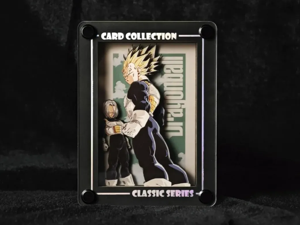 KKCCNA-001 Vegeta & Trunks 3D Card Stand Display - Dragon Ball - Kaitouken Koubou Studio