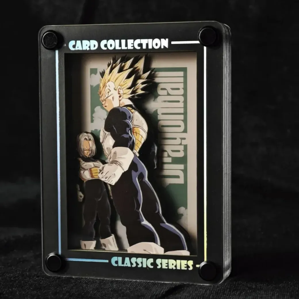KKCCNA-001 Vegeta & Trunks 3D Card Stand Display - Dragon Ball - Kaitouken Koubou Studio