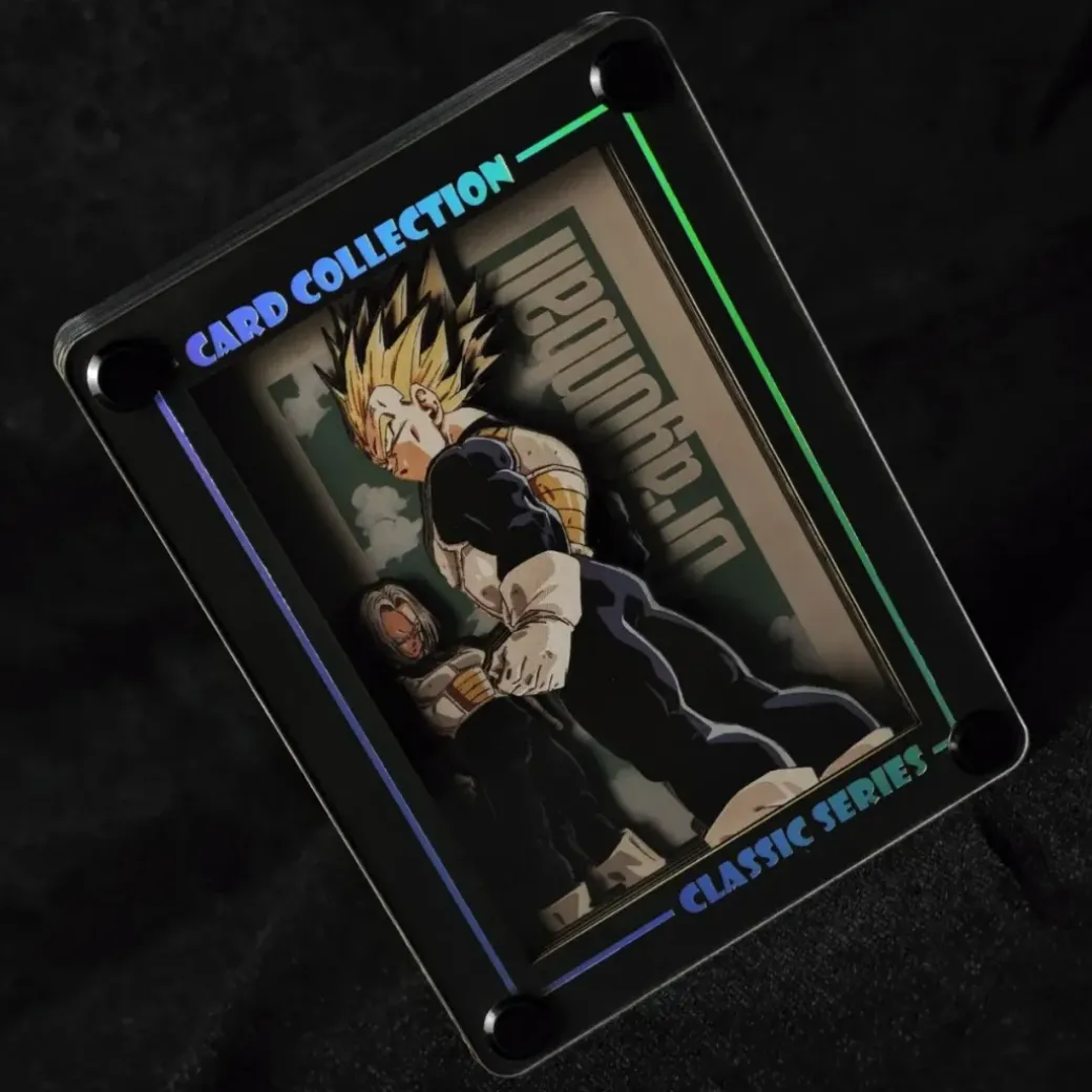 KKCCNA-001 Vegeta & Trunks 3D Card Stand Display - Dragon Ball - Kaitouken Koubou Studio