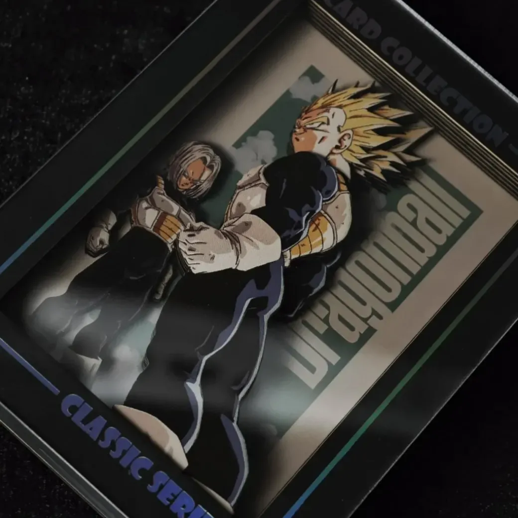 KKCCNA-001 Vegeta & Trunks 3D Card Stand Display - Dragon Ball - Kaitouken Koubou Studio
