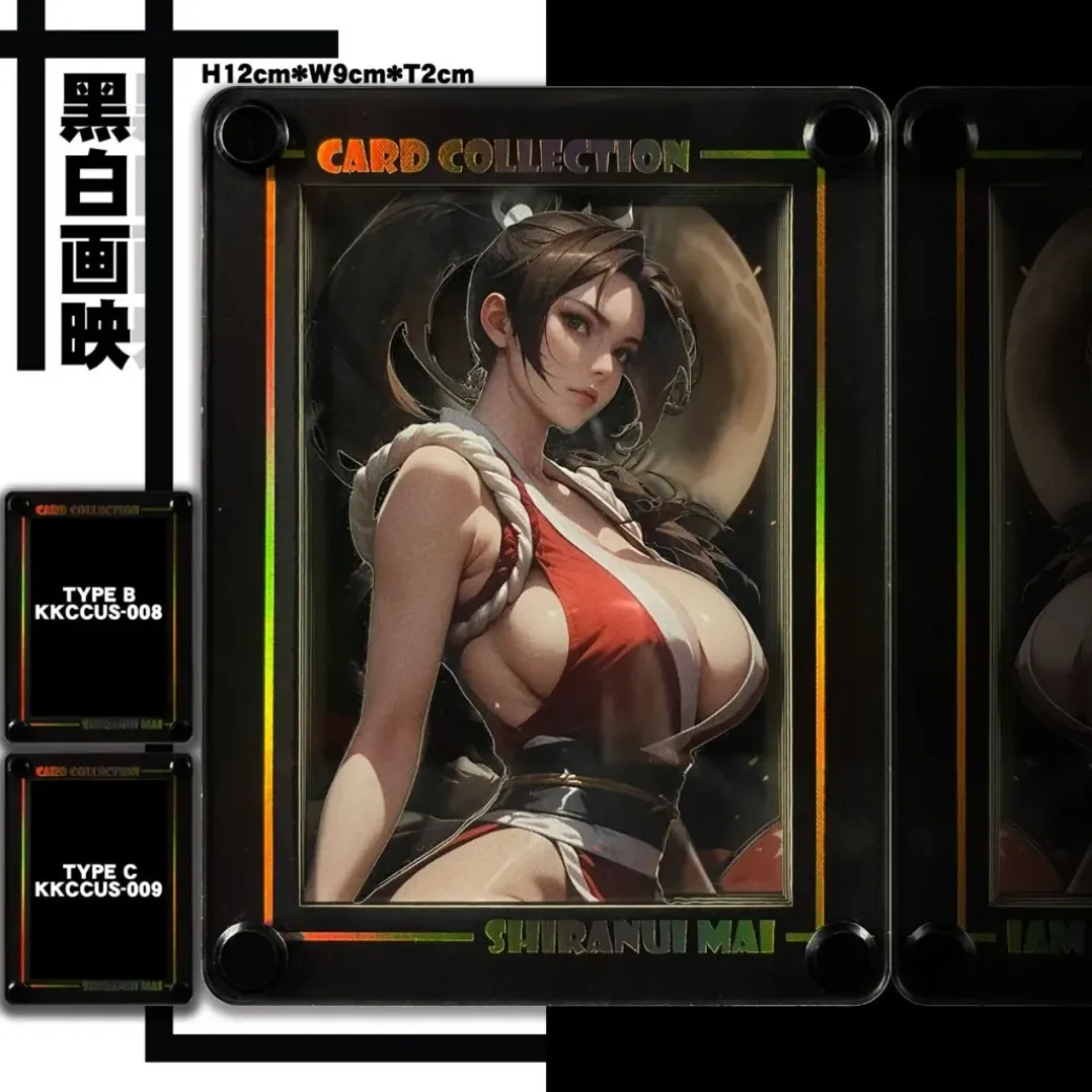 KKCCUS-007 & 008 & 009 Mai Shiranui 3D Card Stand Display - The King of Fighters - B&W Studio