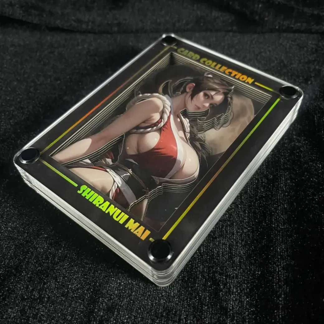 KKCCUS-007 & 008 & 009 Mai Shiranui 3D Card Stand Display - The King of Fighters - B&W Studio