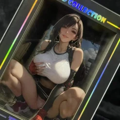 KKCCUS-004 & 005 & 006 Tifa Lockhart 3D Card Stand Display - (FF7) Final Fantasy VII - B&W Studio