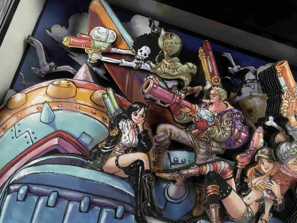 KKMN-001 We Are Eternal 3D Decorative Painting - ONE PIECE - Kaitouken Koubou Studio