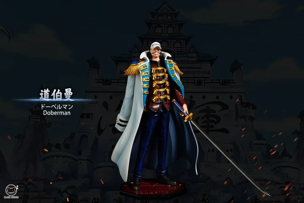 Kurouma Tensei & Yamakaji & Doberman - ONE PIECE Resin Statue - Black Studios