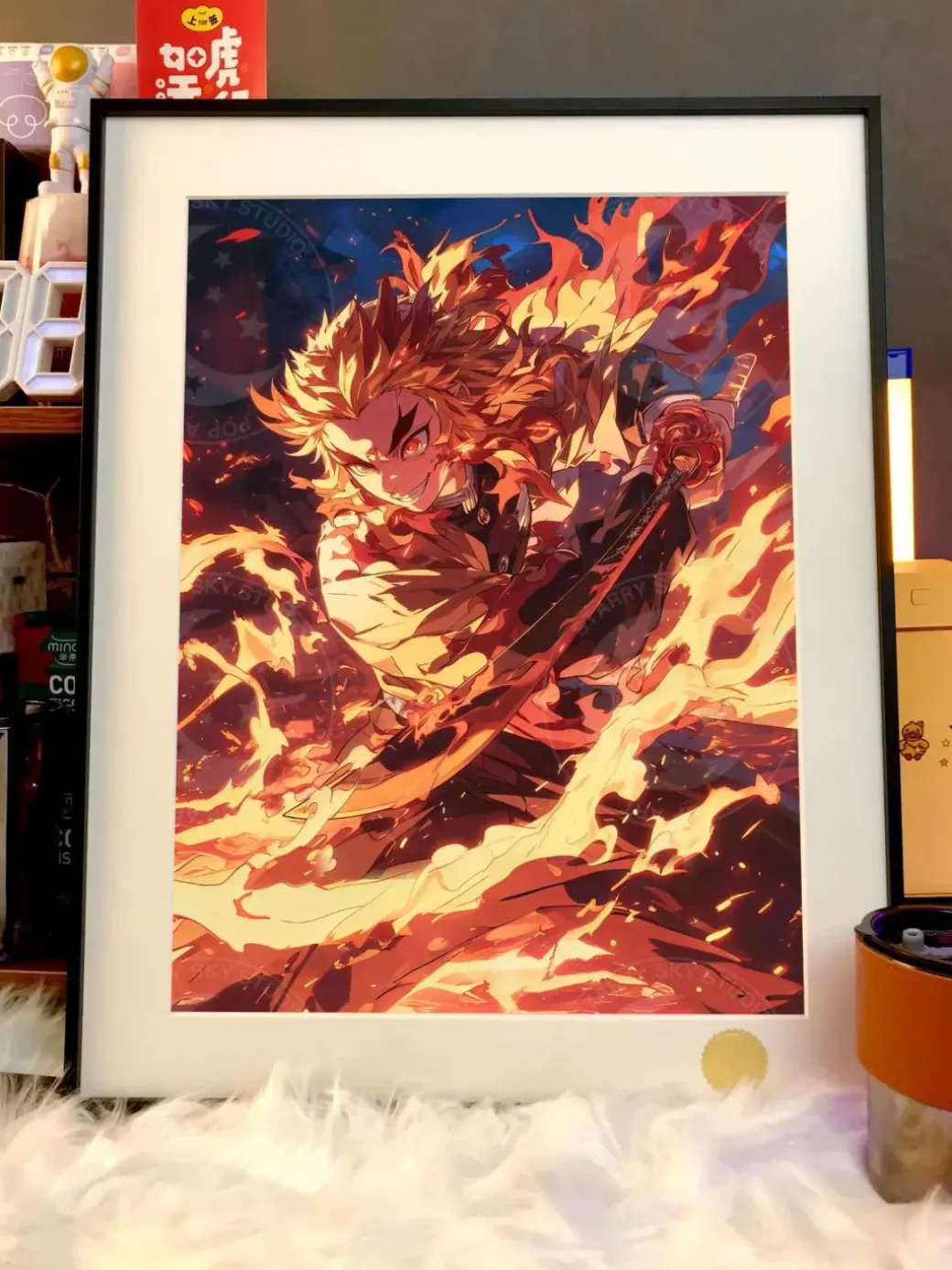 Kyojuro Rengoku Decorative Painting - Demon Slayer: Kimetsu No Yaiba - Xingkong Studio