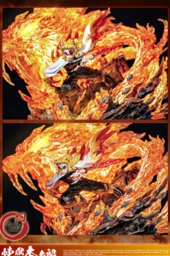 Kyojuro Rengoku with LED - Demon Slayer: Kimetsu no Yaiba Resin Statue - Fantasy Studios