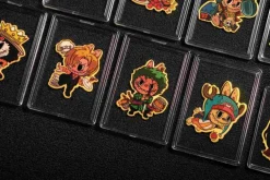 Labubu x Straw Hat Crew Pure Gold Sticker - ONE PIECE - ShenShi Studio