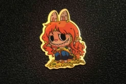 Labubu x Straw Hat Crew Pure Gold Sticker - ONE PIECE - ShenShi Studio