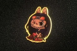 Labubu x Straw Hat Crew Pure Gold Sticker - ONE PIECE - ShenShi Studio
