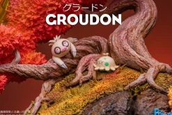 Land Series Groudon Family - Pokemon Resin Statue - PCHouse Studios