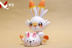 Lantern Festival Scorbunny - Pokemon Resin Statue - MengShe Studio