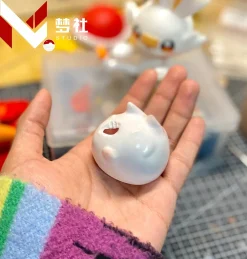 Lantern Festival Scorbunny - Pokemon Resin Statue - MengShe Studio