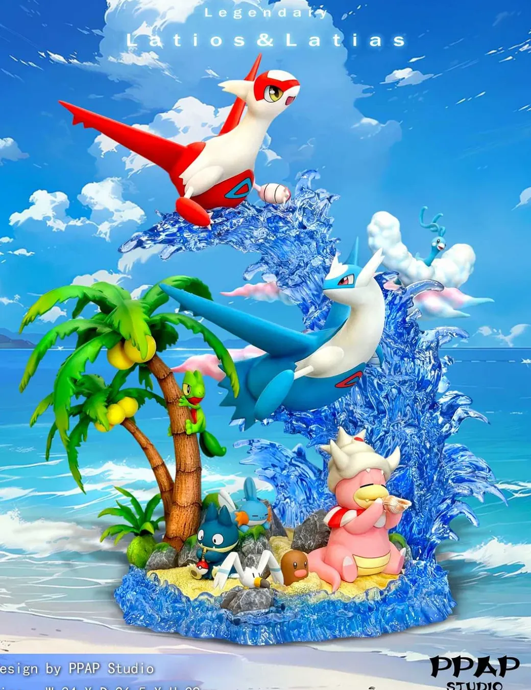 Latios & Latias - Pokemon Resin Statue - PPAP Studios