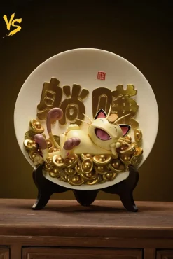 Laying Lucky Meowth - Pokemon Resin Statue - VS Studios