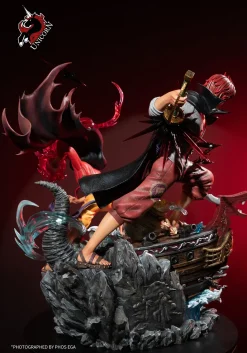 Legend 99 Series Straw Hat Monkey D. Luffy & Red Hair Shanks - ONE PIECE Resin Statue - Unicorn Studios