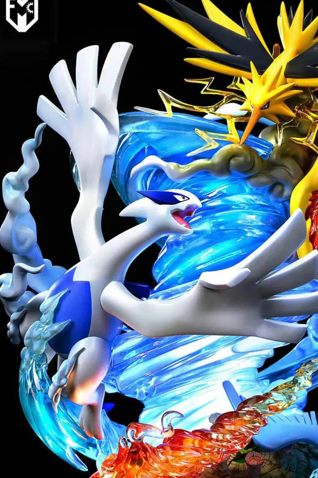Legend Series Burning Lengend Legendary Birds & Lugia with LED - Pokemon Resin Statue - MFC Studios