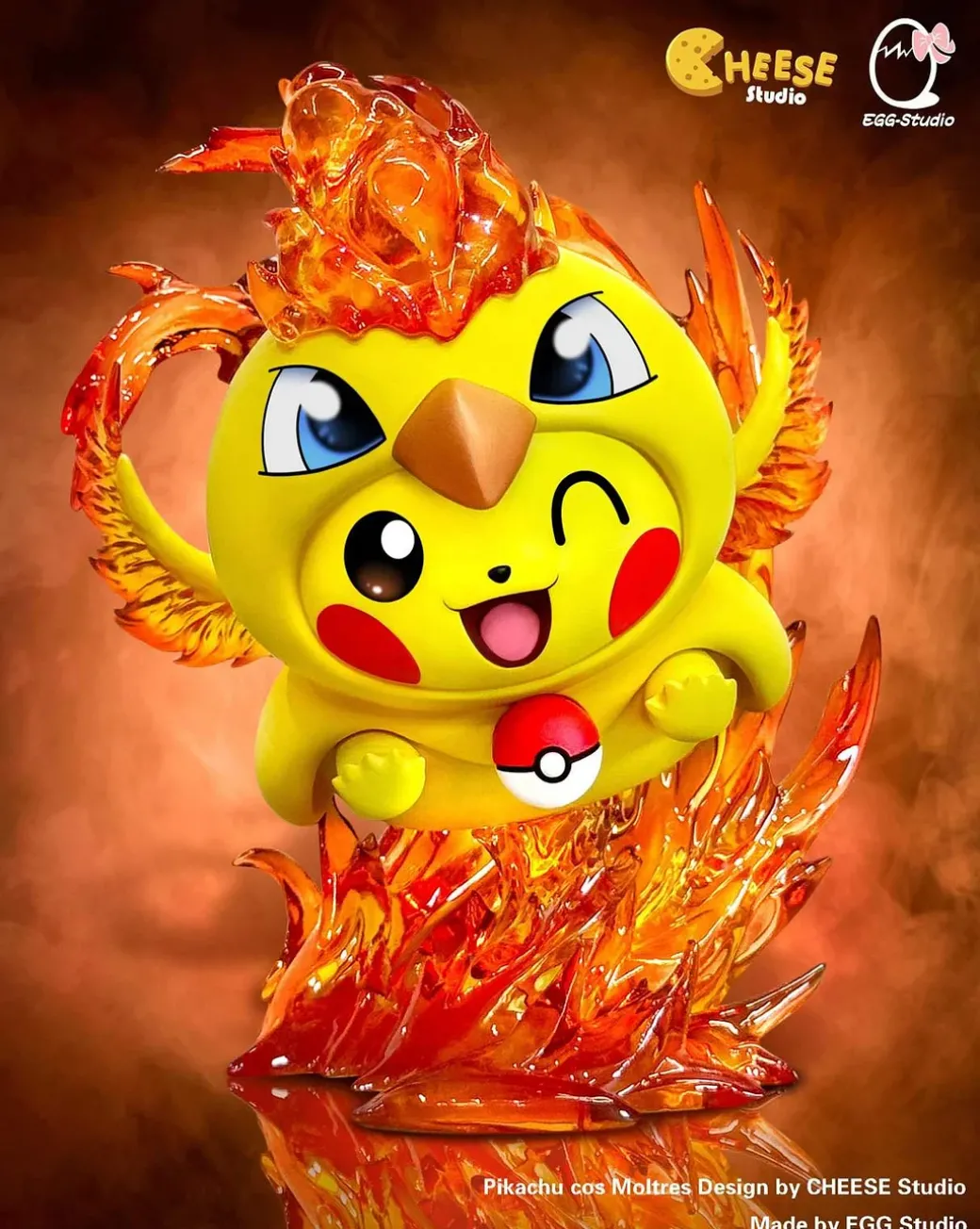 Legendary Birds Cosplay Pikachu - Pokemon Resin Statue - CHEESE Studio