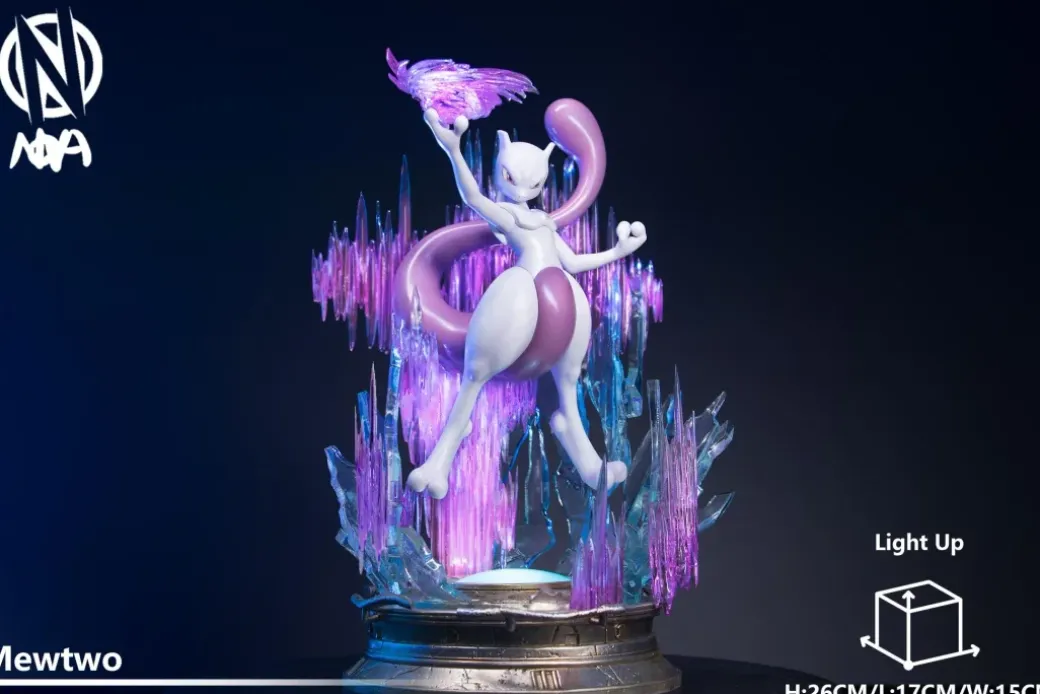 Legendary Pokemon Series 001 Mewtwo with LED - Pokemon Resin Statue - NOVA-Studio