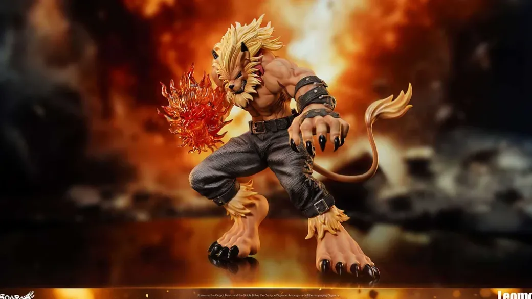 Leomon with LED - Digimon Statue - Soar Studio
