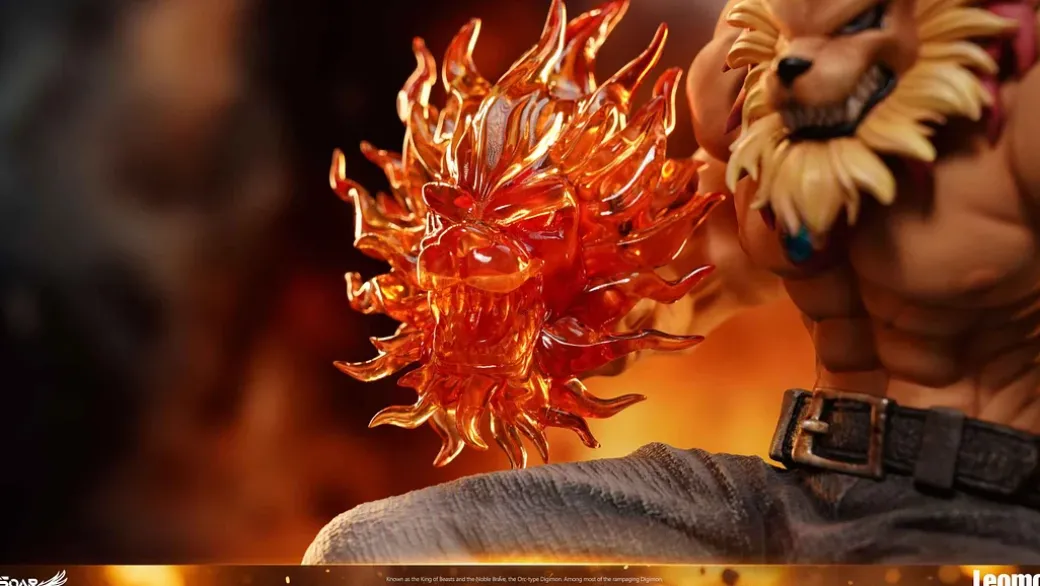 Leomon with LED - Digimon Statue - Soar Studio