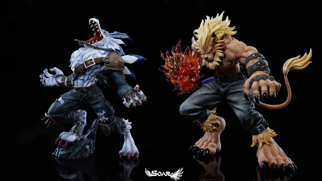 Leomon with LED - Digimon Statue - Soar Studio