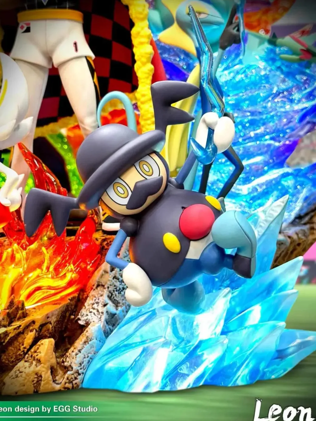 Leon with LED - Pokemon Resin Statue - EGGS Studios