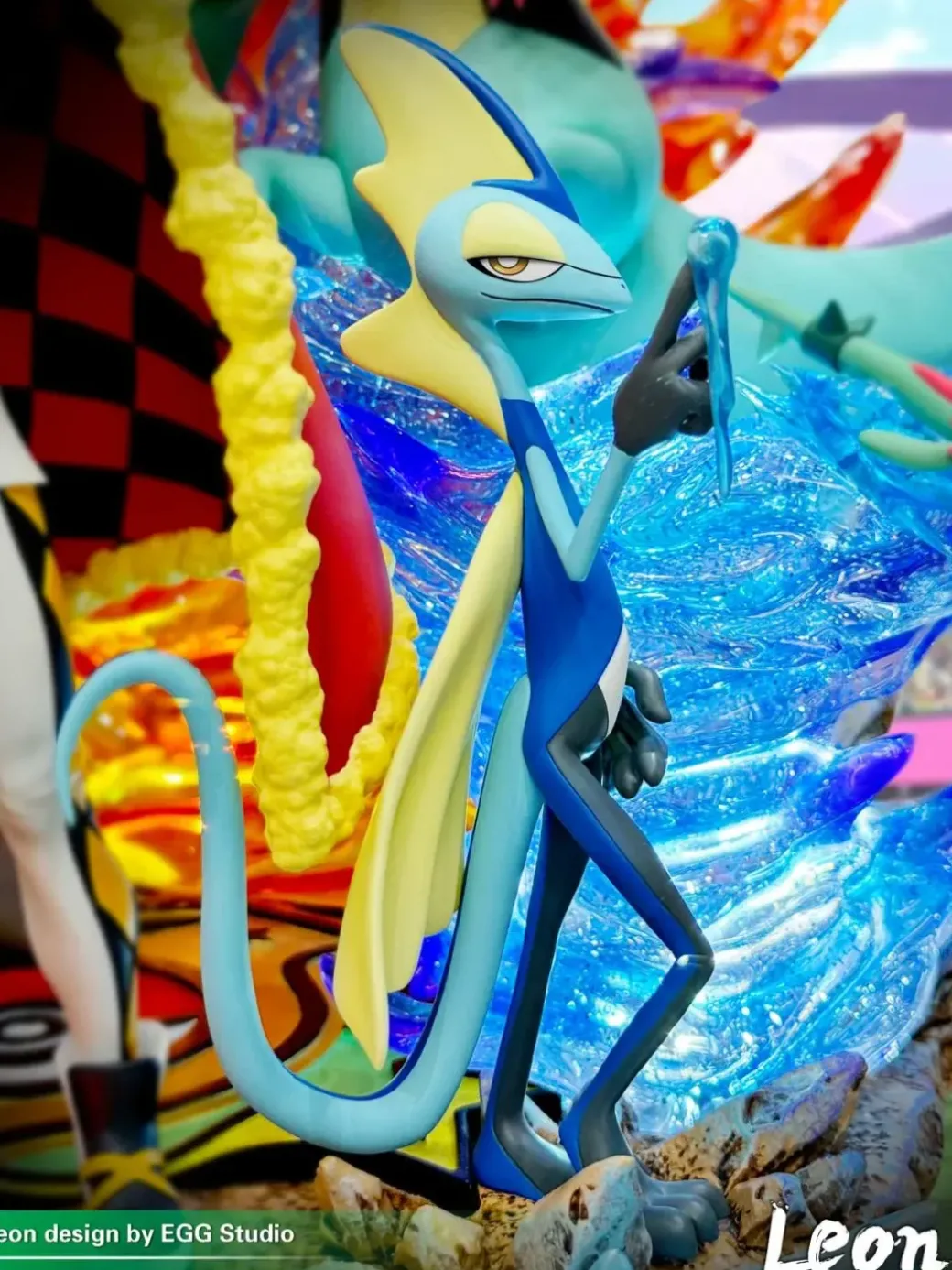 Leon with LED - Pokemon Resin Statue - EGGS Studios